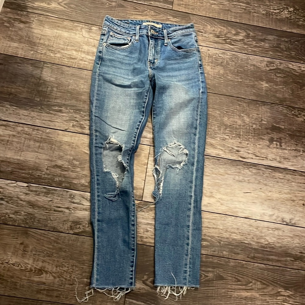 LEVIS 721 HIGH RISE SKINNY JEANS